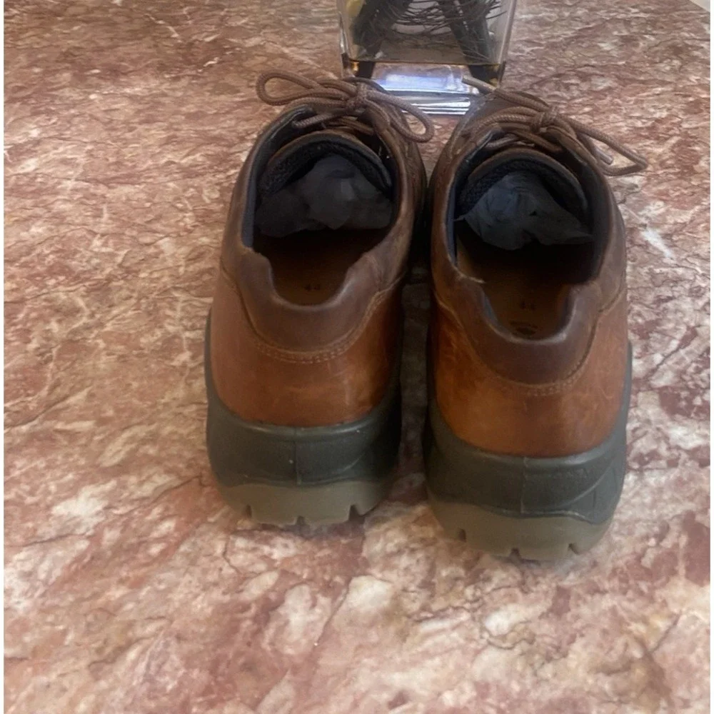 ECCO Track 25 Low Gore-Tex Mens Brown Leather Waterproof Hiking Shoes US 10.5-11